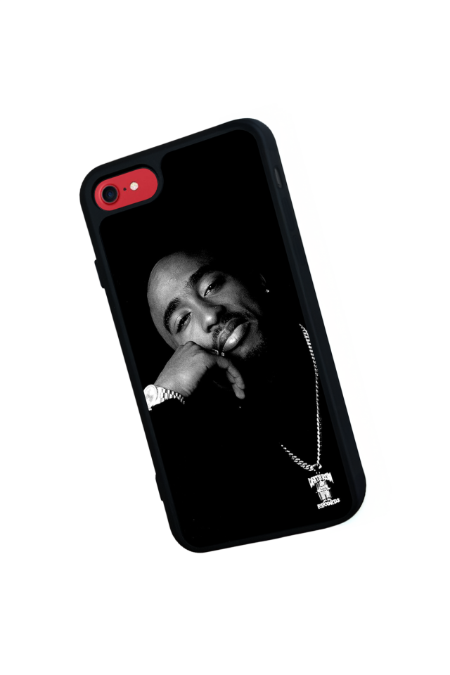 iPhone SE Uyumlu Tupac Tasarımlı Glossy Premium Kılıf