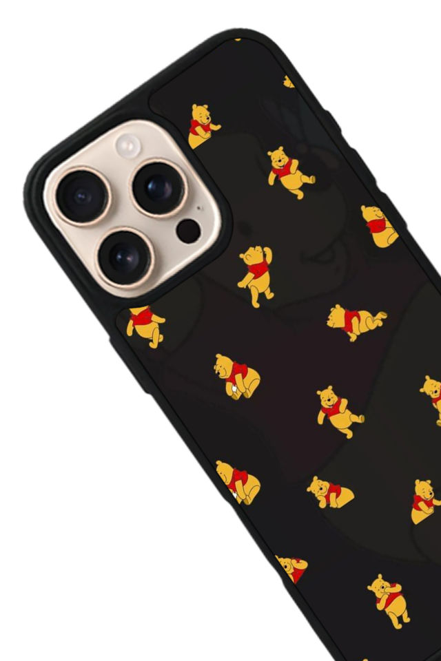 iPhone 15 Pro Max Uyumlu Winnie Tasarımlı Glossy Premium Kılıf