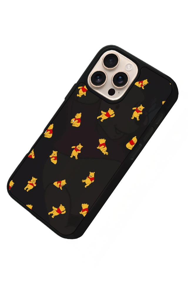 iPhone 15 Pro Max Uyumlu Winnie Tasarımlı Glossy Premium Kılıf