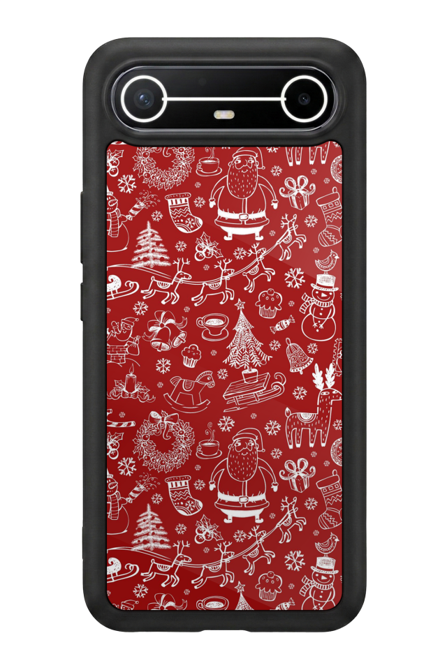 Tecno Spark Slim 5G Uyumlu Yilbasi Christmas Tasarımlı Glossy Premium Kılıf