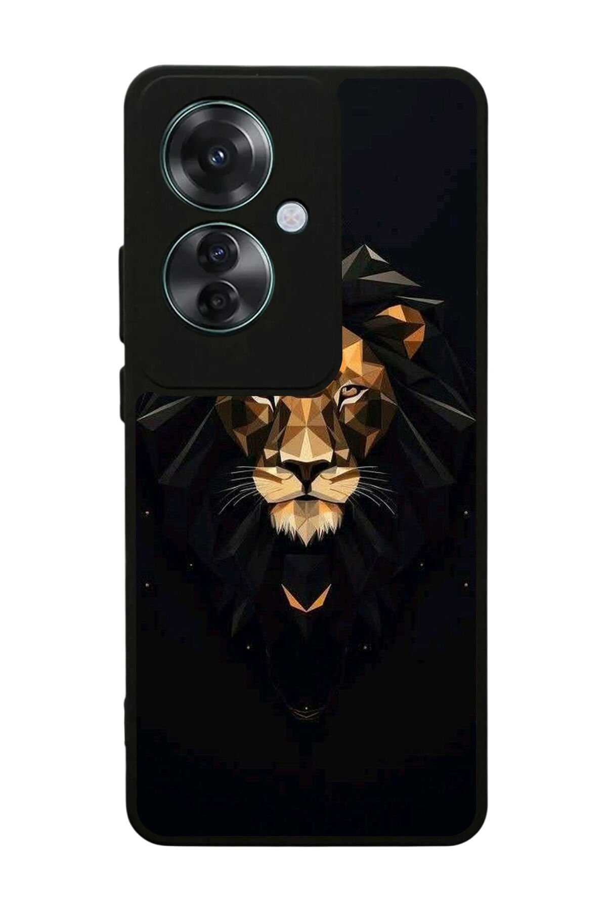 Oppo Reno 11F Uyumlu Aslan Tasarımlı Glossy Premium Kılıf