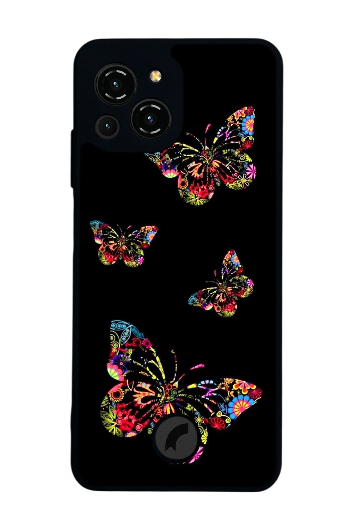Reeder S23 Pro Max Uyumlu Kelebek Tasarımlı Glossy Premium Kılıf