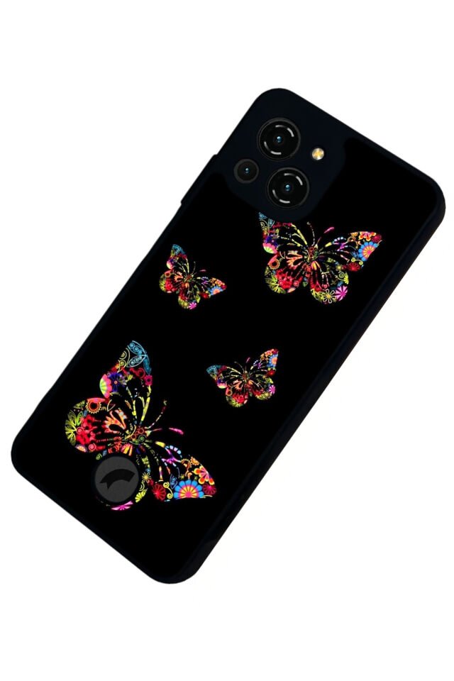 Reeder S23 Pro Max Uyumlu Kelebek Tasarımlı Glossy Premium Kılıf