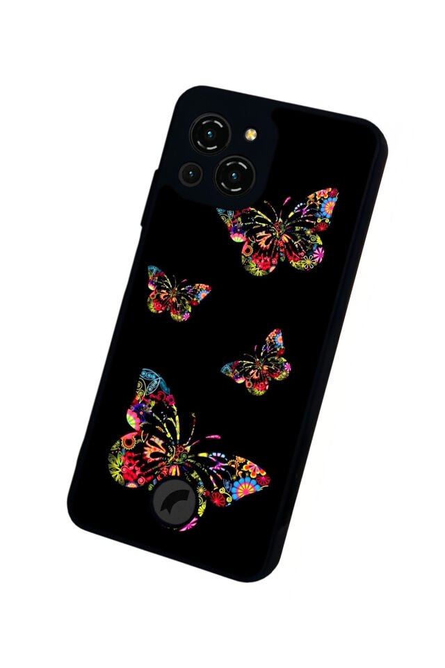 Reeder S23 Pro Max Uyumlu Kelebek Tasarımlı Glossy Premium Kılıf