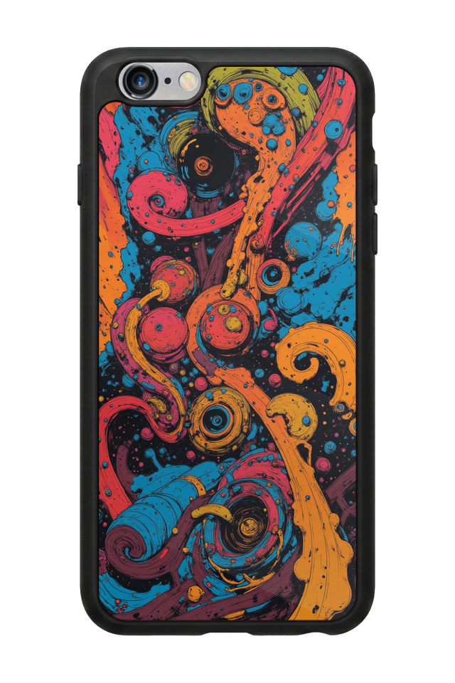 iPhone 6s Plus Uyumlu Abstract Tasarımlı Glossy Premium Kılıf