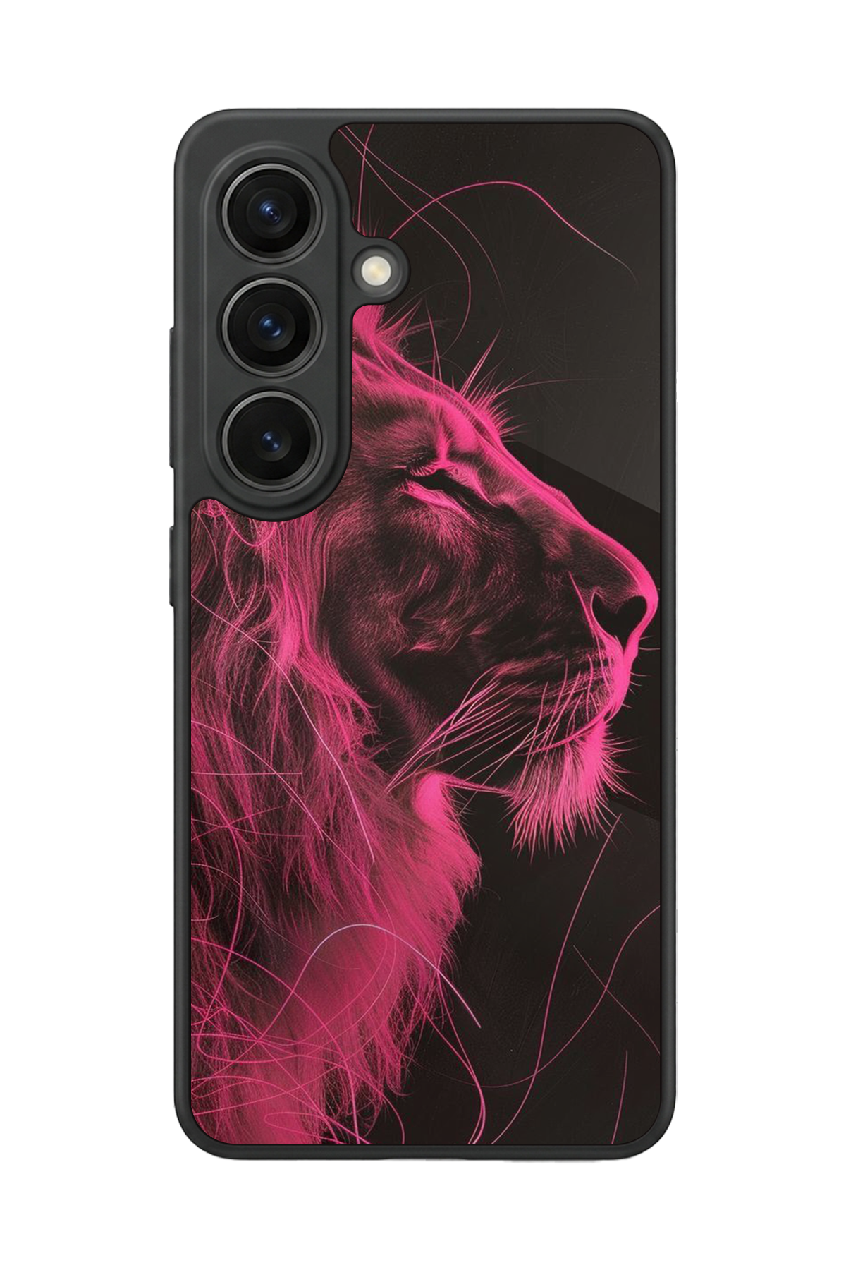 Samsung Galaxy S26 Uyumlu Aslan Tasarımlı Glossy Premium Kılıf