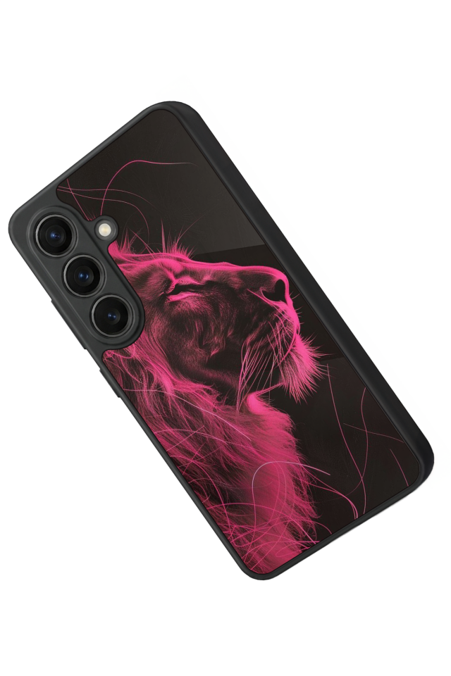 Samsung Galaxy S26 Uyumlu Aslan Tasarımlı Glossy Premium Kılıf