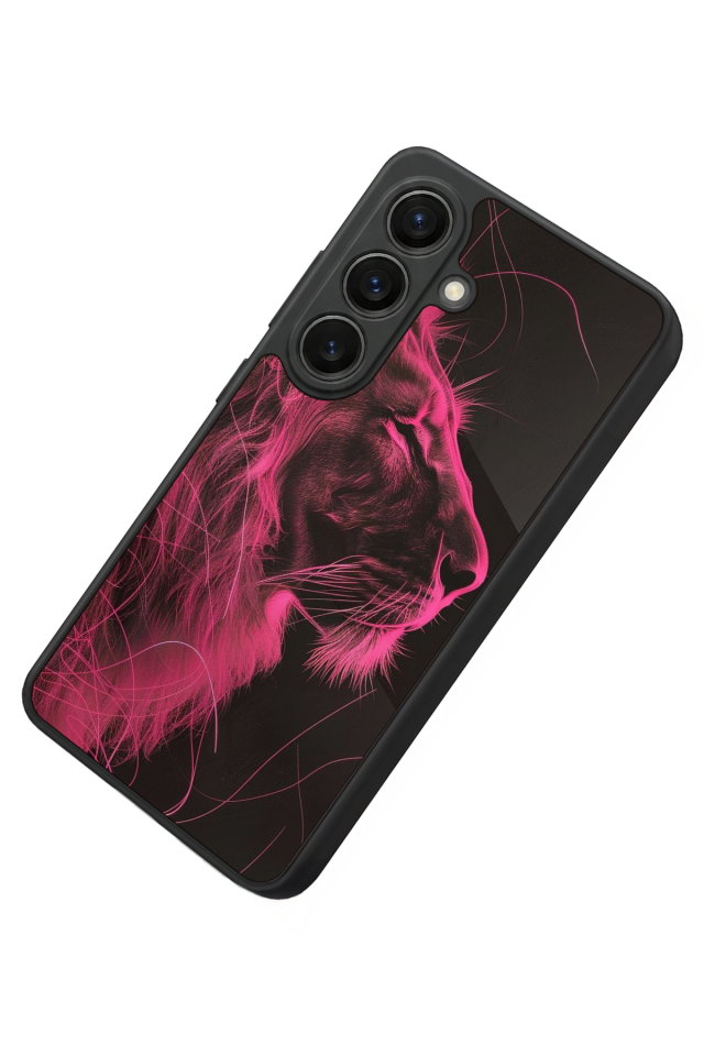 Samsung Galaxy S26 Uyumlu Aslan Tasarımlı Glossy Premium Kılıf