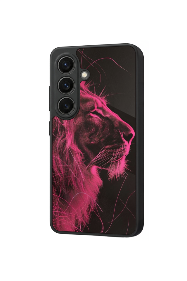 Samsung Galaxy S26 Uyumlu Aslan Tasarımlı Glossy Premium Kılıf