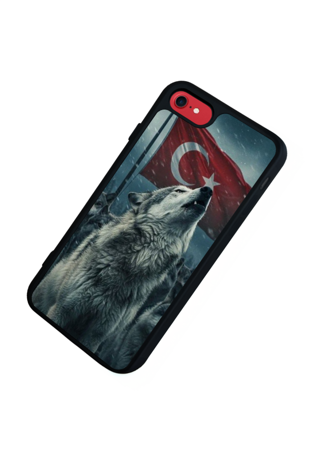 iPhone 7 Uyumlu Bozkurt Tasarımlı Glossy Premium Kılıf