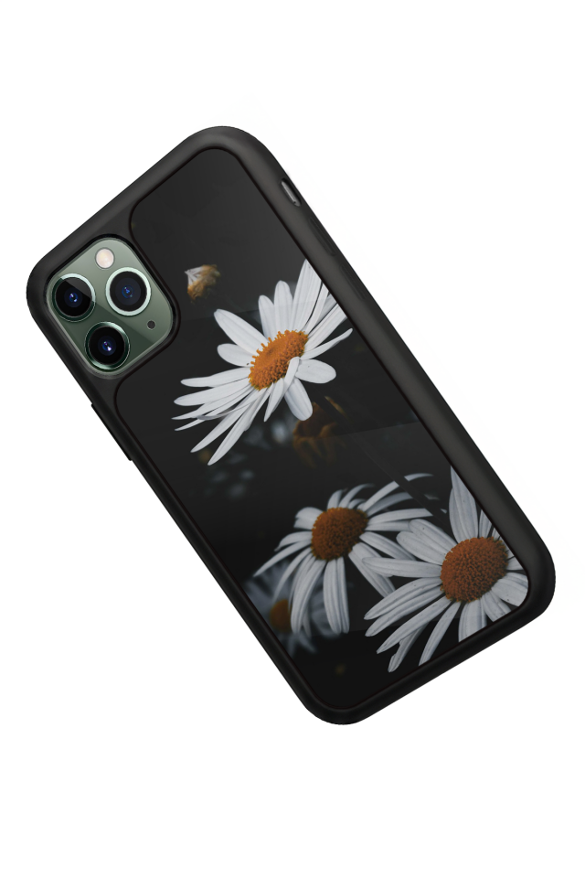 iPhone 11 Pro Uyumlu Cicek Tasarımlı Glossy Premium Kılıf