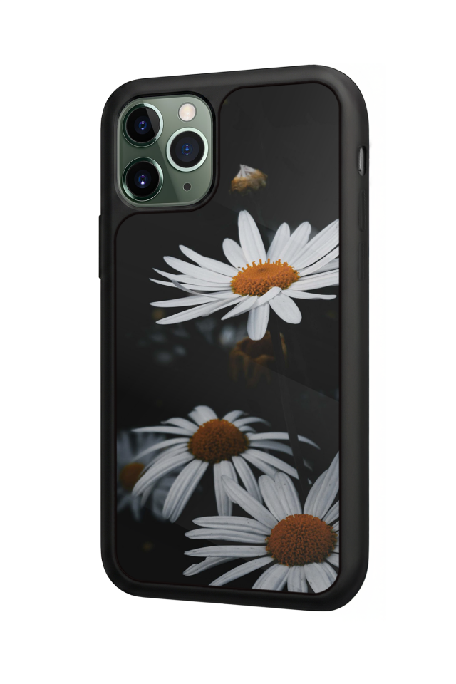 iPhone 11 Pro Uyumlu Cicek Tasarımlı Glossy Premium Kılıf