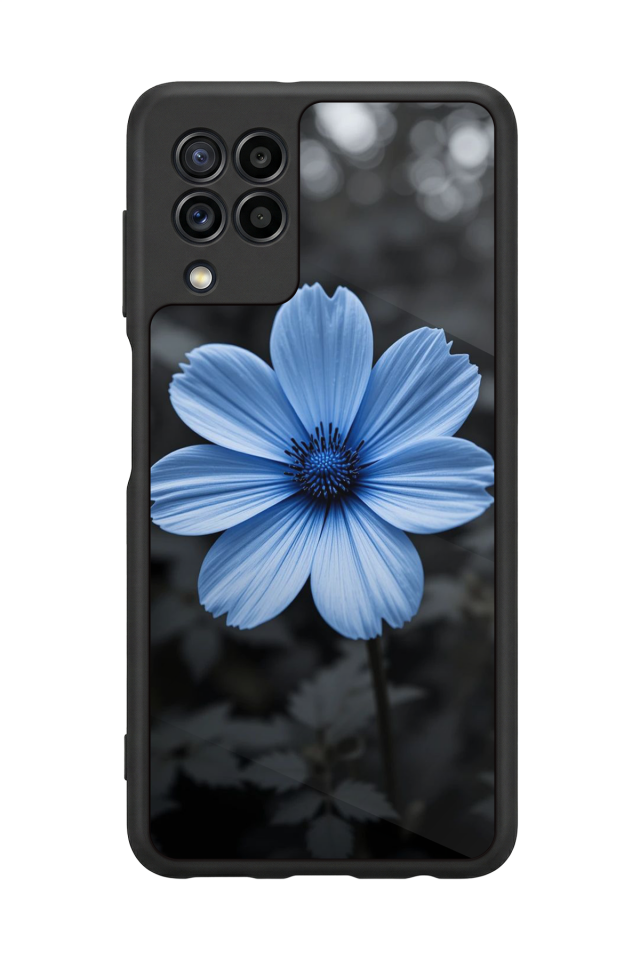 Samsung Galaxy M22 Uyumlu Cicek Tasarımlı Glossy Premium Kılıf