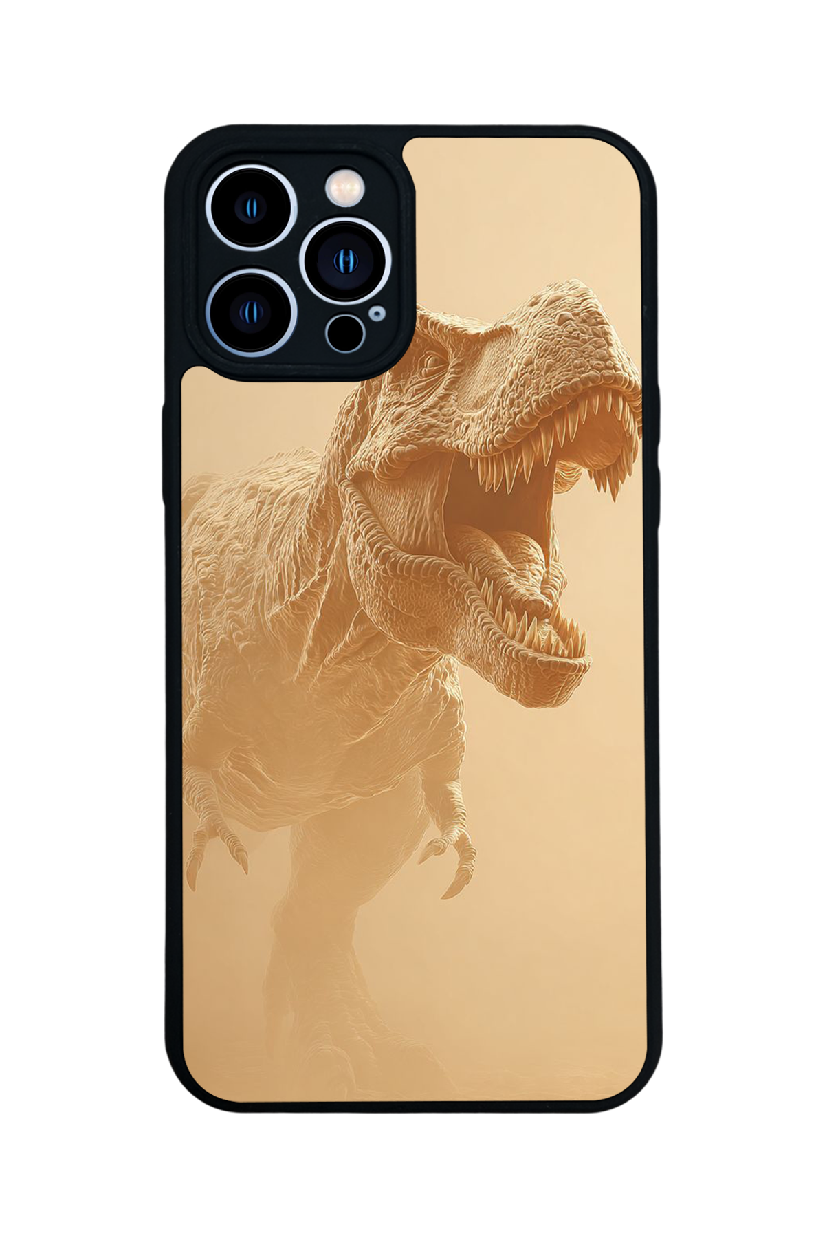 iPhone 12 Pro Max Uyumlu Dinazor Tasarımlı Glossy Premium Kılıf