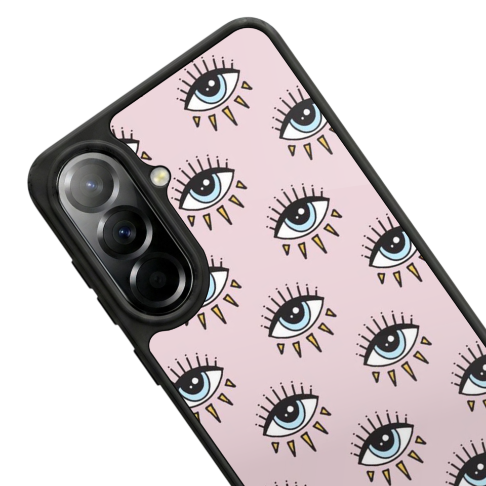 Samsung Galaxy A57 Uyumlu Göz Tasarımlı Glossy Premium Kılıf