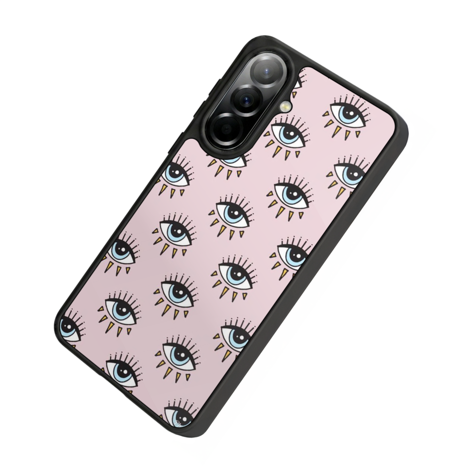 Samsung Galaxy A57 Uyumlu Göz Tasarımlı Glossy Premium Kılıf