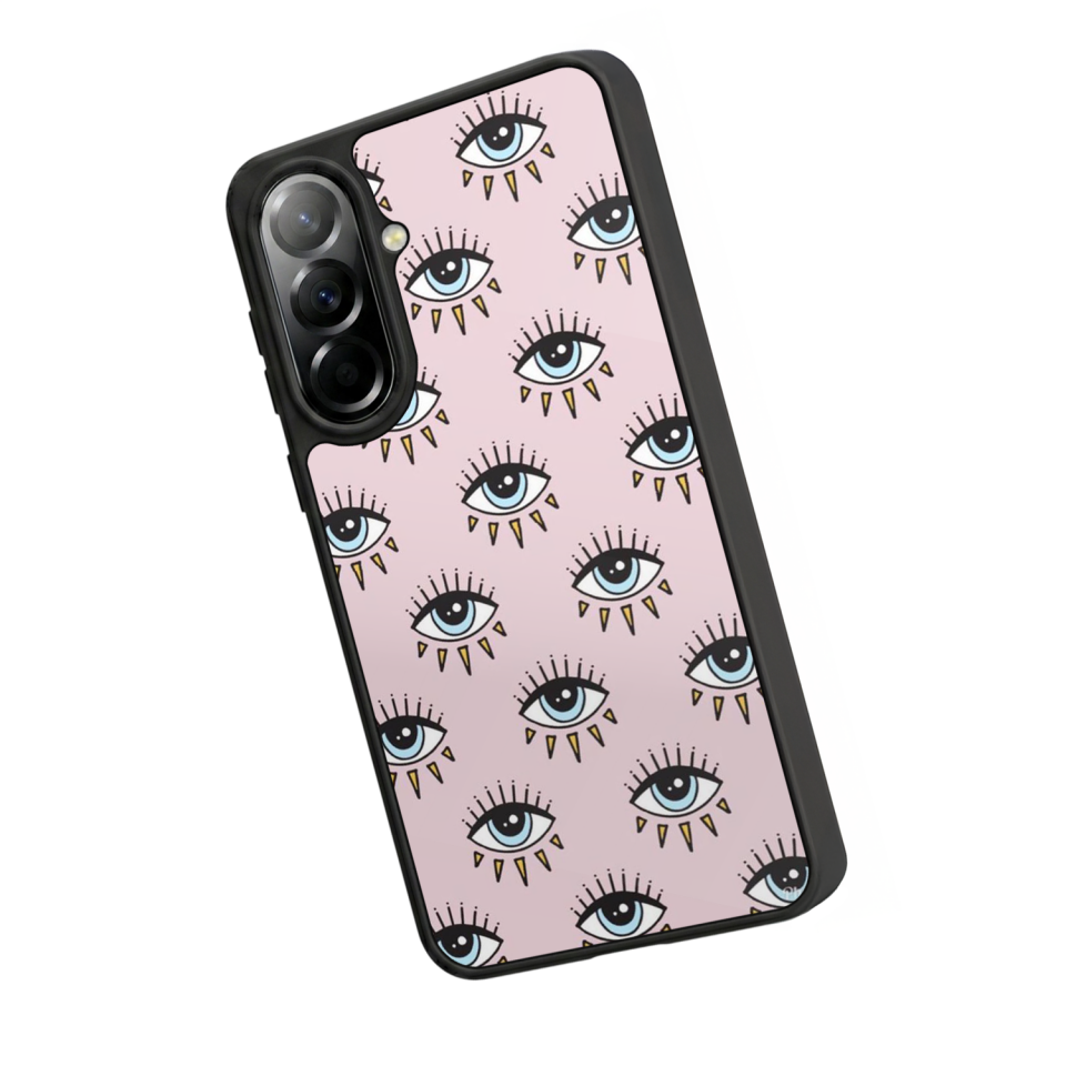 Samsung Galaxy A57 Uyumlu Göz Tasarımlı Glossy Premium Kılıf