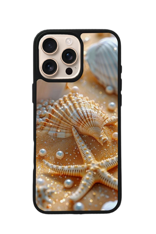 iPhone 16 Pro Uyumlu  İnci Tasarımlı Glossy Premium Kılıf