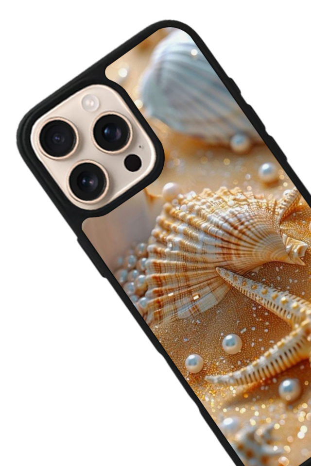 iPhone 16 Pro Uyumlu  İnci Tasarımlı Glossy Premium Kılıf