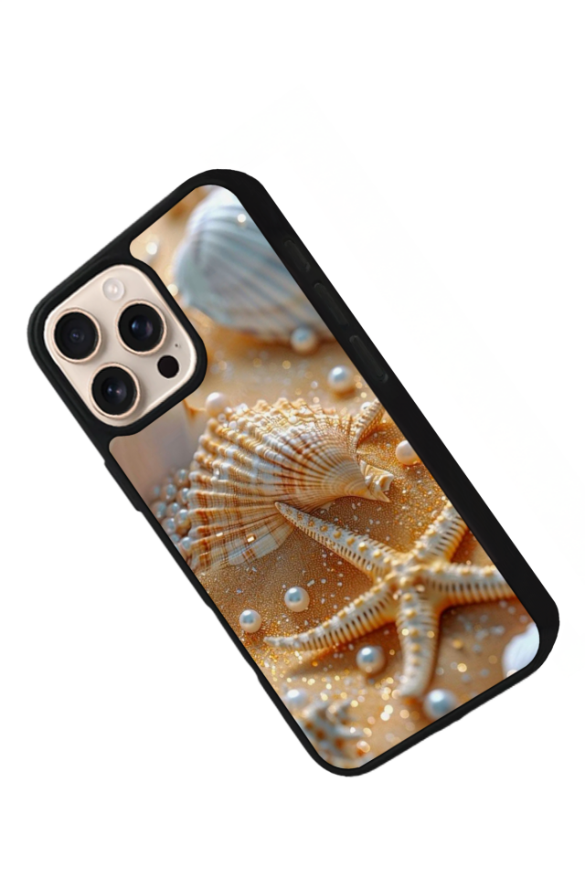 iPhone 16 Pro Uyumlu  İnci Tasarımlı Glossy Premium Kılıf