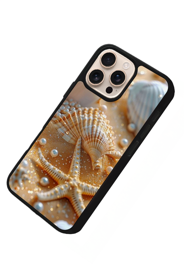 iPhone 16 Pro Uyumlu  İnci Tasarımlı Glossy Premium Kılıf