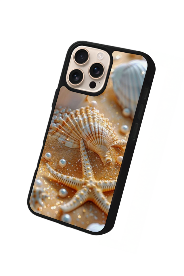 iPhone 16 Pro Uyumlu  İnci Tasarımlı Glossy Premium Kılıf
