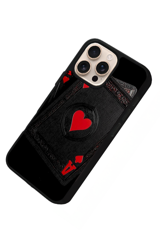 iPhone 16 Pro Max Uyumlu Kart Tasarımlı Glossy Premium Kılıf