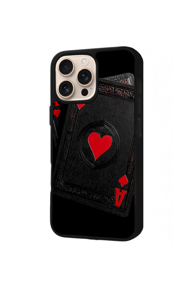 iPhone 16 Pro Max Uyumlu Kart Tasarımlı Glossy Premium Kılıf