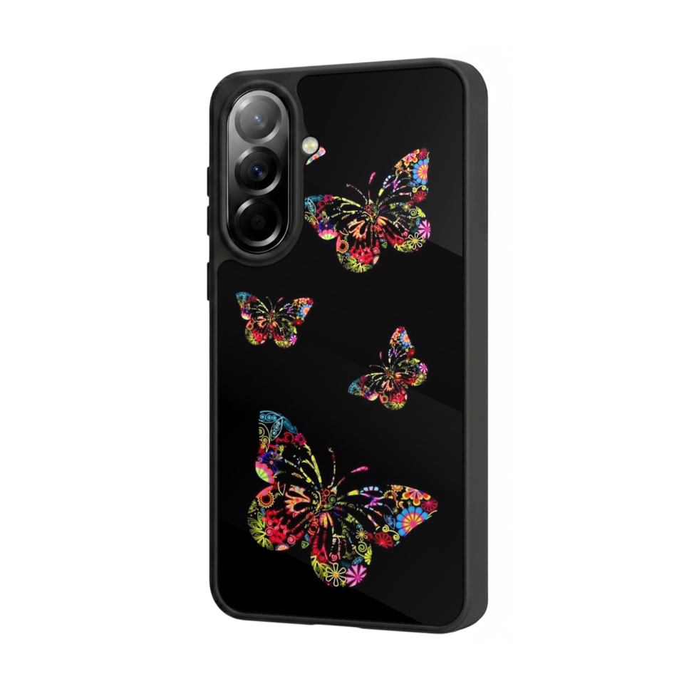Samsung Galaxy A37 Uyumlu Kelebek Tasarımlı Glossy Premium Kılıf