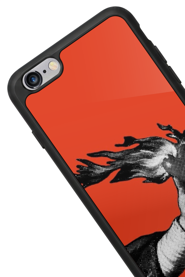 iPhone 6 Plus Uyumlu Kirmizi Tasarımlı Glossy Premium Kılıf