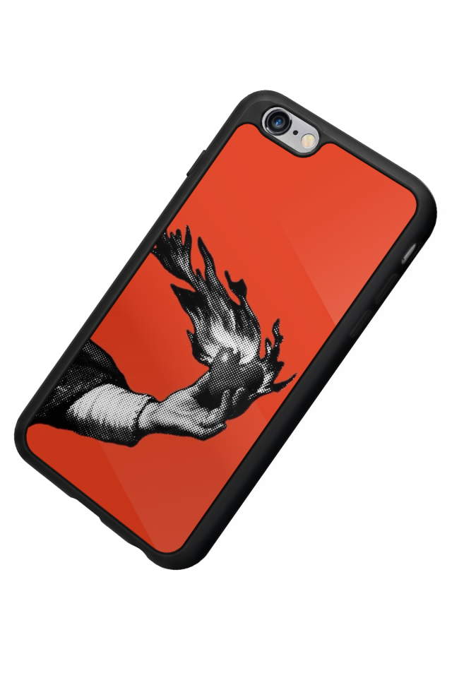 iPhone 6 Plus Uyumlu Kirmizi Tasarımlı Glossy Premium Kılıf