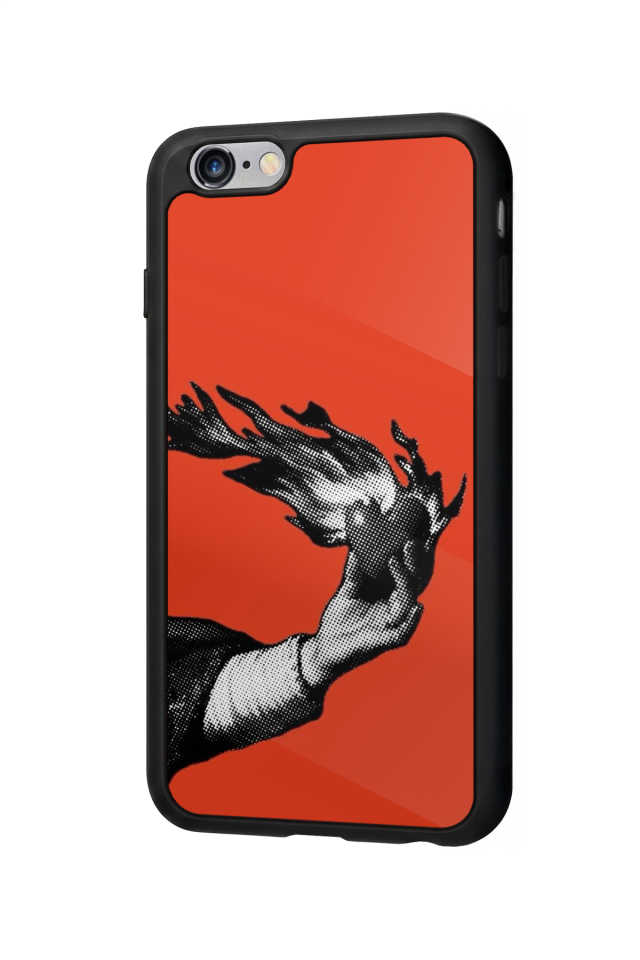 iPhone 6 Plus Uyumlu Kirmizi Tasarımlı Glossy Premium Kılıf