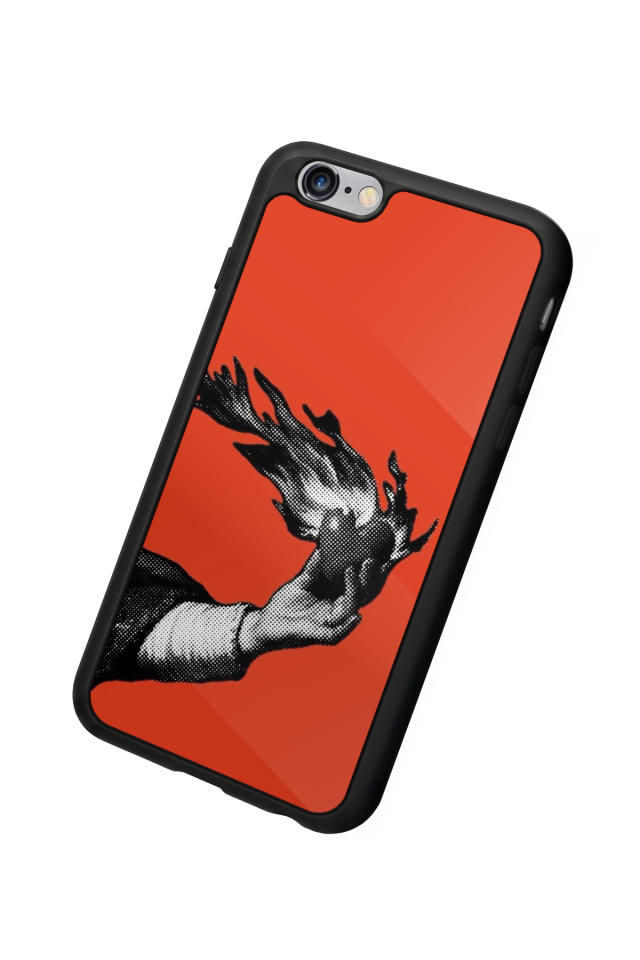 iPhone 6 Plus Uyumlu Kirmizi Tasarımlı Glossy Premium Kılıf