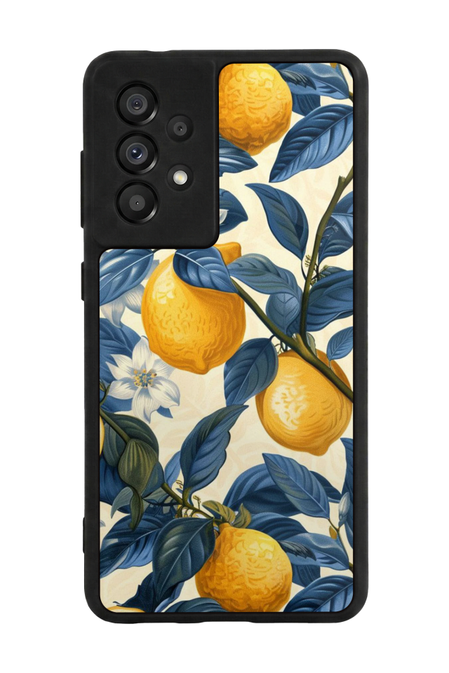 Samsung Galaxy A73 Uyumlu Limon Tasarımlı Glossy Premium Kılıf