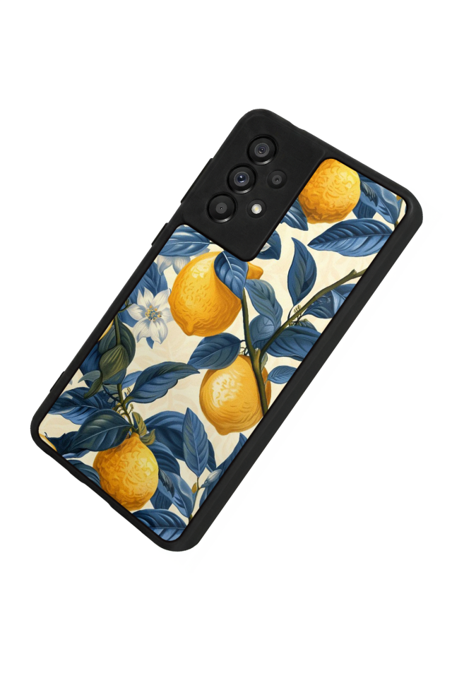 Samsung Galaxy A73 Uyumlu Limon Tasarımlı Glossy Premium Kılıf