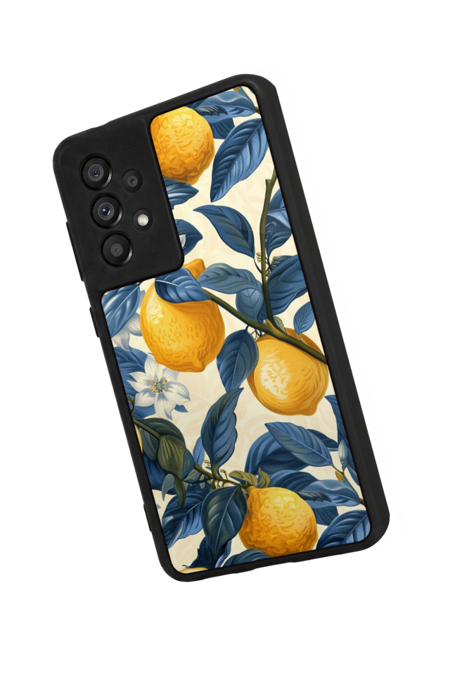 Samsung Galaxy A73 Uyumlu Limon Tasarımlı Glossy Premium Kılıf