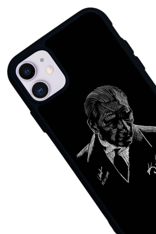 iPhone 11 Uyumlu Mustafa Kemal Ataturk Tasarımlı Glossy Premium Kılıf