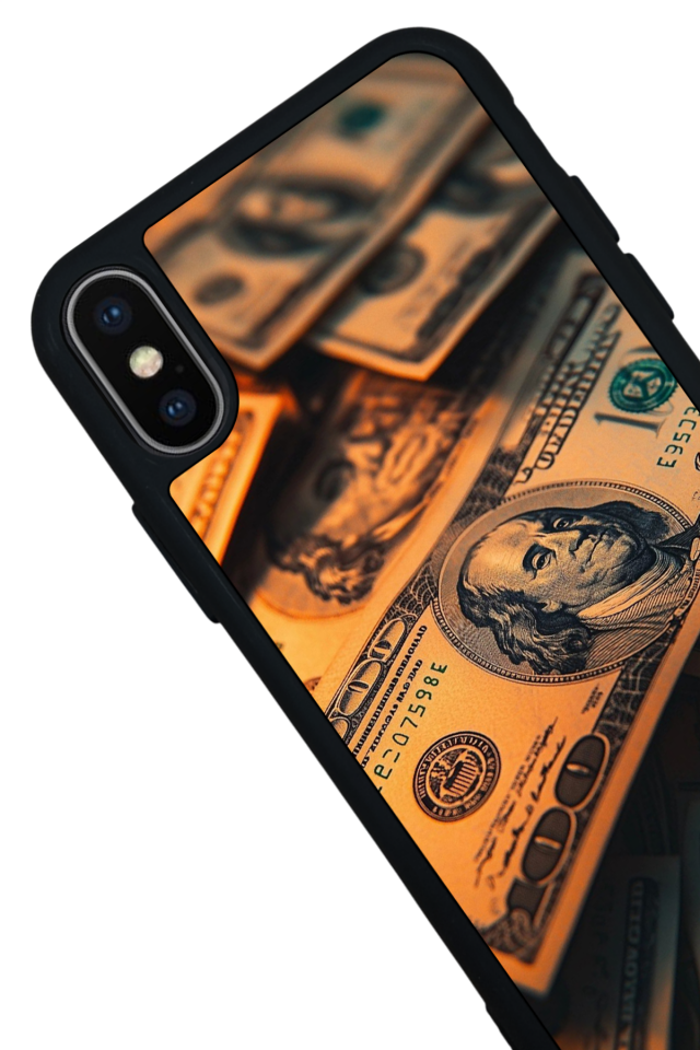 iPhone X/ XS Uyumlu Para Tasarımlı Glossy Premium Kılıf