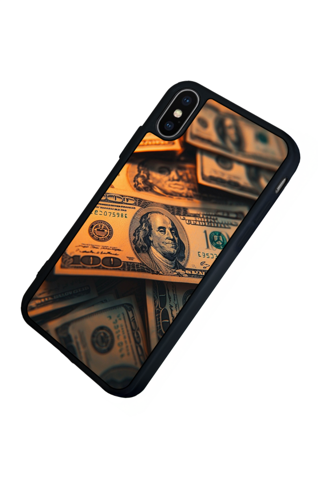 iPhone X/ XS Uyumlu Para Tasarımlı Glossy Premium Kılıf