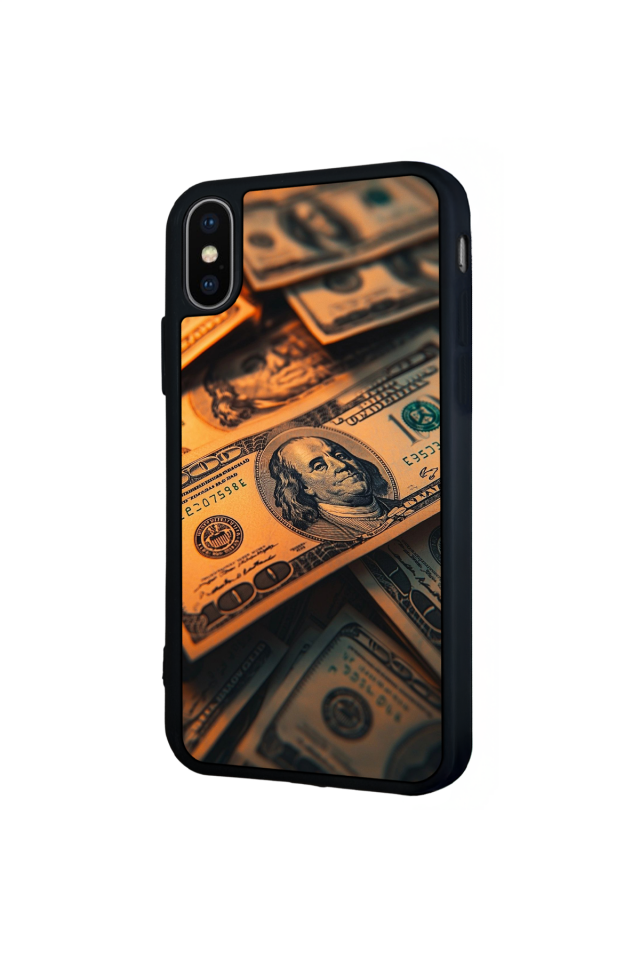 iPhone X/ XS Uyumlu Para Tasarımlı Glossy Premium Kılıf