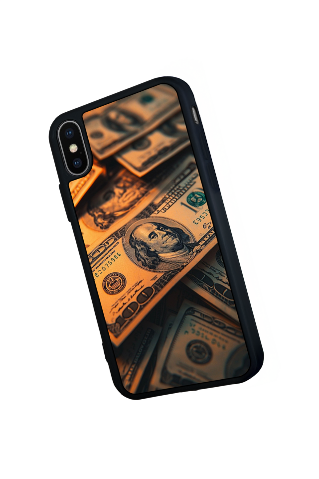 iPhone X/ XS Uyumlu Para Tasarımlı Glossy Premium Kılıf