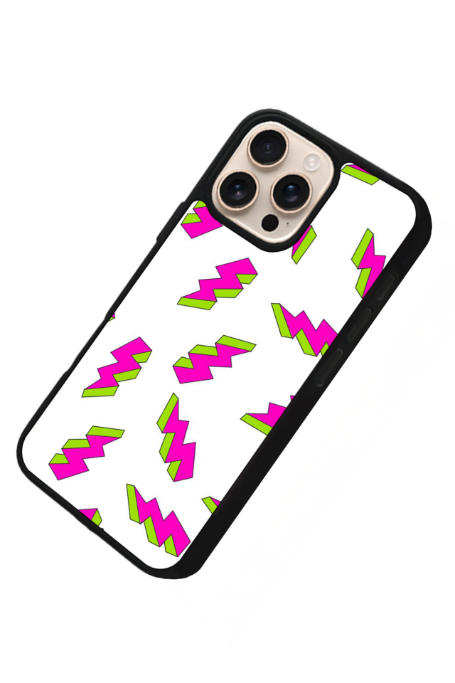 iPhone 15 Pro Uyumlu Simsek Tasarımlı Glossy Premium Kılıf