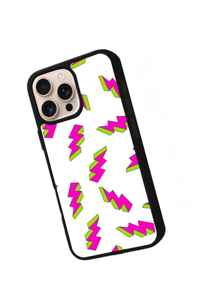 iPhone 15 Pro Uyumlu Simsek Tasarımlı Glossy Premium Kılıf
