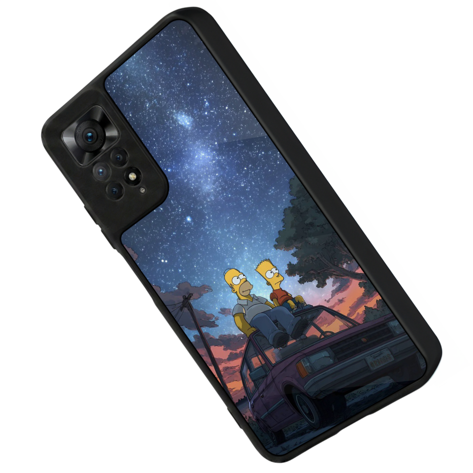 Xiaomi Redmi Note 11 Pro Uyumlu The Simpsons Tasarımlı Glossy Premium Kılıf