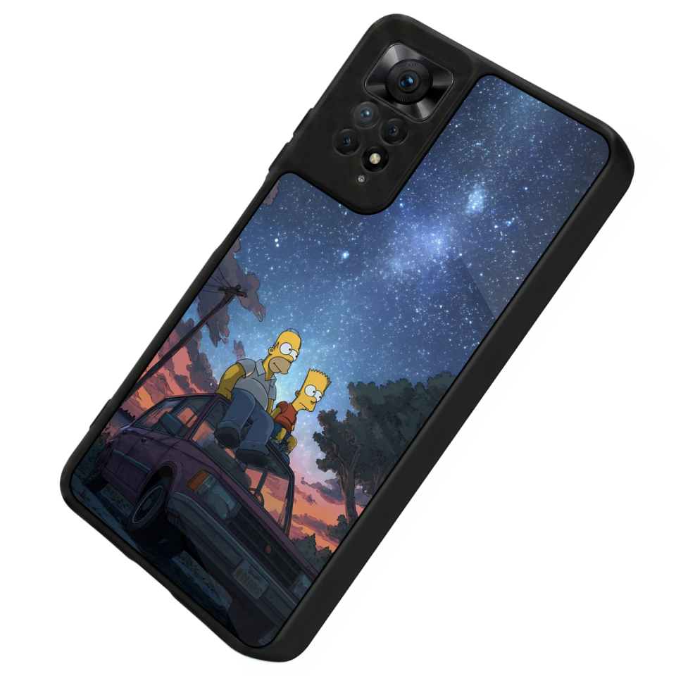 Xiaomi Redmi Note 11 Pro Uyumlu The Simpsons Tasarımlı Glossy Premium Kılıf