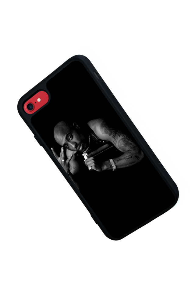 iPhone SE Uyumlu Tupac Tasarımlı Glossy Premium Kılıf