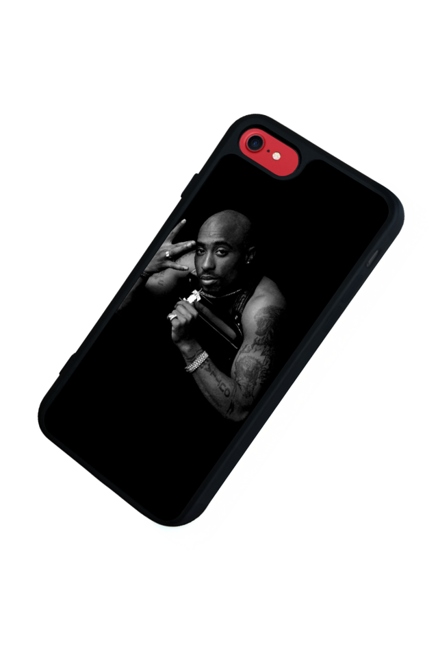 iPhone SE Uyumlu Tupac Tasarımlı Glossy Premium Kılıf