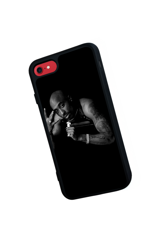 iPhone SE Uyumlu Tupac Tasarımlı Glossy Premium Kılıf