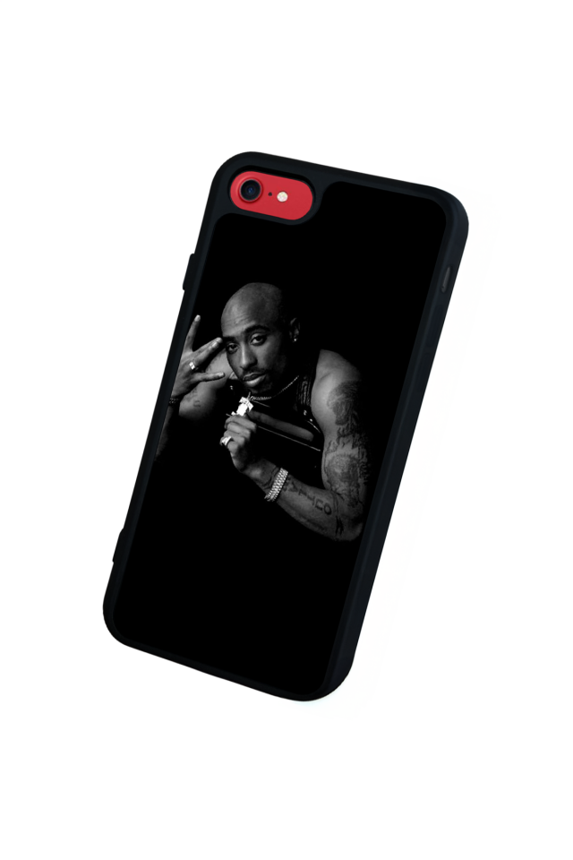 iPhone SE Uyumlu Tupac Tasarımlı Glossy Premium Kılıf