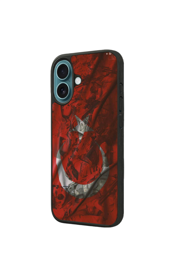 iPhone 16 Uyumlu Türk Bayragi Tasarımlı Glossy Premium Kılıf